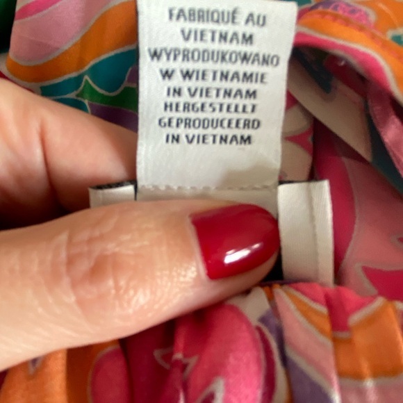 NICOLE MILLER FLORAL PRINTED‎ SATIN DRESS WOMENS SIZE LARGE - Picture 5 of 7